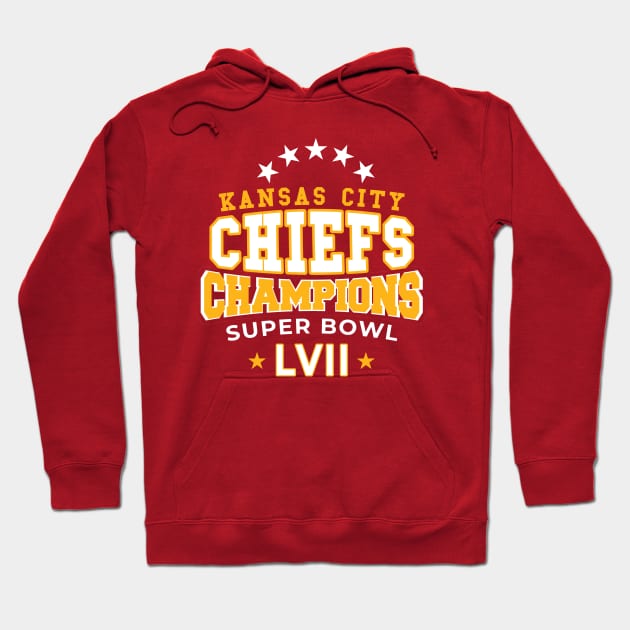 KS Chiefs 2023 LVII Champions Hoodie by V x Y Creative